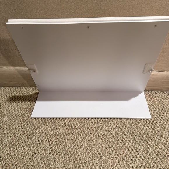 24 hook white necklace display.  Elastic strap stabilizer. - Picture 5 of 5